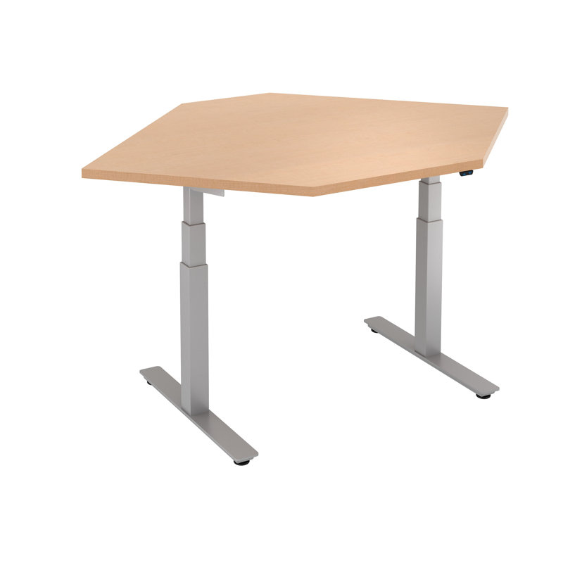Trendway Straight Corner Height Adjustable Standing Desk Wayfair
